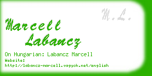 marcell labancz business card